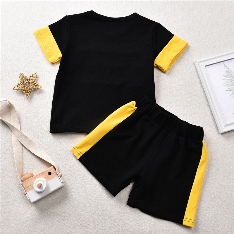 Wholesale Kids summer Clothing Usa Baby Boys' Outfit Kids short Suit For Children Baby Clothes Set children sweats suits