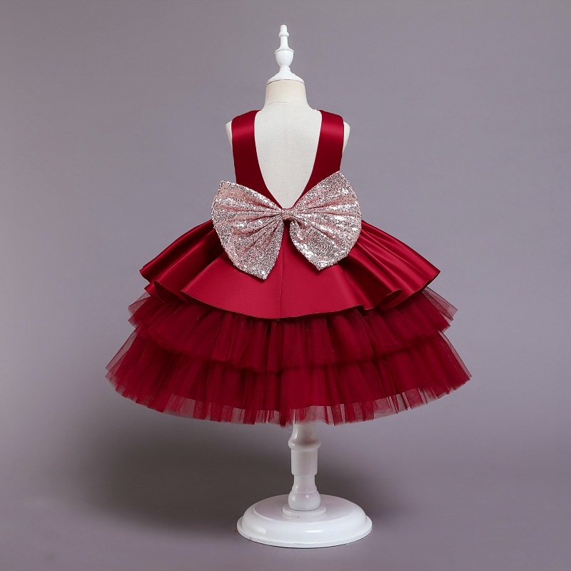Top Sale Newborn Flower Baby Girl Party Dress Lovely Baby Girl Birthday Tutu Party Dress Newborn Flower Baby Girls' Dresses