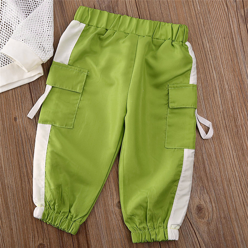 Conyson Fashion Baby Summer Clothes Girls Mesh T-shirt+Sport Pants Girl Outfits Kids Tracksuit Kid Clothing Toddler Sets