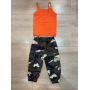 Conyson girls clothing sets fashion toddler baby girls tank top and camo pants 2 piece jogger pants set streetwear