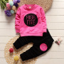 New Style Cute Outfits Toddler Clothing Sets Long Sleeve T Shirt + Trouser Two Piece Children's Clothing