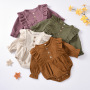 New Style Infant Toddlers Clothes Spring Autumn Warm Jumpsuit Baby Corduroy Romper