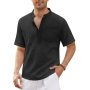 Conyson Summer Muscle Men Custom Polo Casual Pocket Short Sleeve Button Shirts With Collar Beach Quick Dry Fitness Men's T-Shirt