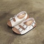 2022 Spring Autumn Anti Slip Slippers Unisex Shoes Beach Sandals Solid Colors Two Buckles Cork With Flat Bottom Shoes