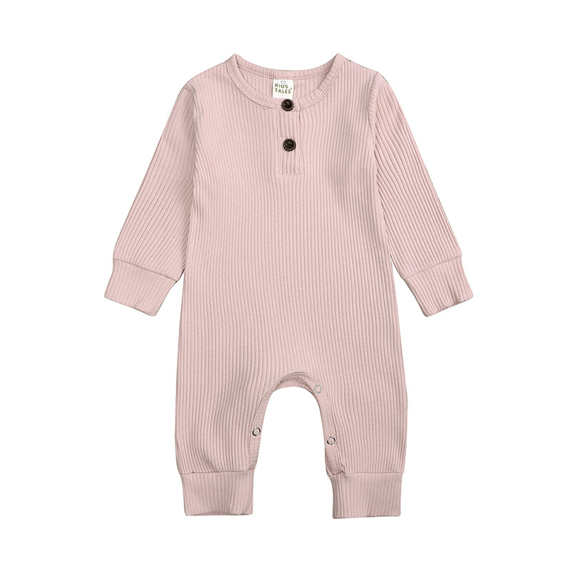 Hot Selling Autumn Organic Cotton Unisex Baby Romper Long Sleeve Baby Clothes Newborn Baby Romper Clothes