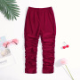 Conyson Boutique Spring Children Clothes Cotton Stacked Pants Kids Outfits 1-6Y Kids Girl Clothing Casual Long Pleated Pants