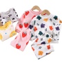 Conyson Factory Wholesale Children'S Sleepwear print baby boy cartoon Suits girls Kids winter pjs flannel Children Pajamas sets