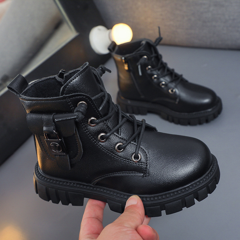Conyson high quality rts winter Korean fashion kids designer child Non-slip boy girl Outdoor snow walking warm Martin boot shoes