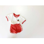 New Kids Clothes Set Cute Print Boy Girl Two Piece Sets Cute Fruit Pattern Girl Shirt Shorts Tops Pants Outfits Summer Set