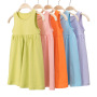 High Quality Kids Sleeveless Dress 100% Cotton Summer Girls Dress Girl Clothes Dress