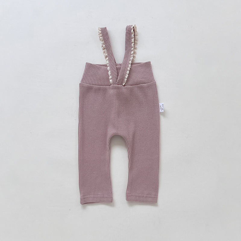 Conyson New Baby Korean Clothes Cotton Cute Pleated Ruffle Collar Long-Sleeved T-shirt Girl Sweet Princess Slim Legging Baby Set