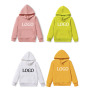 Conyson Wholesale Customize Logo Crew Neck Sweatshirts Kids Pullover Toddler Boys and Girls Unisex Blank Kids Clothes Hoodies
