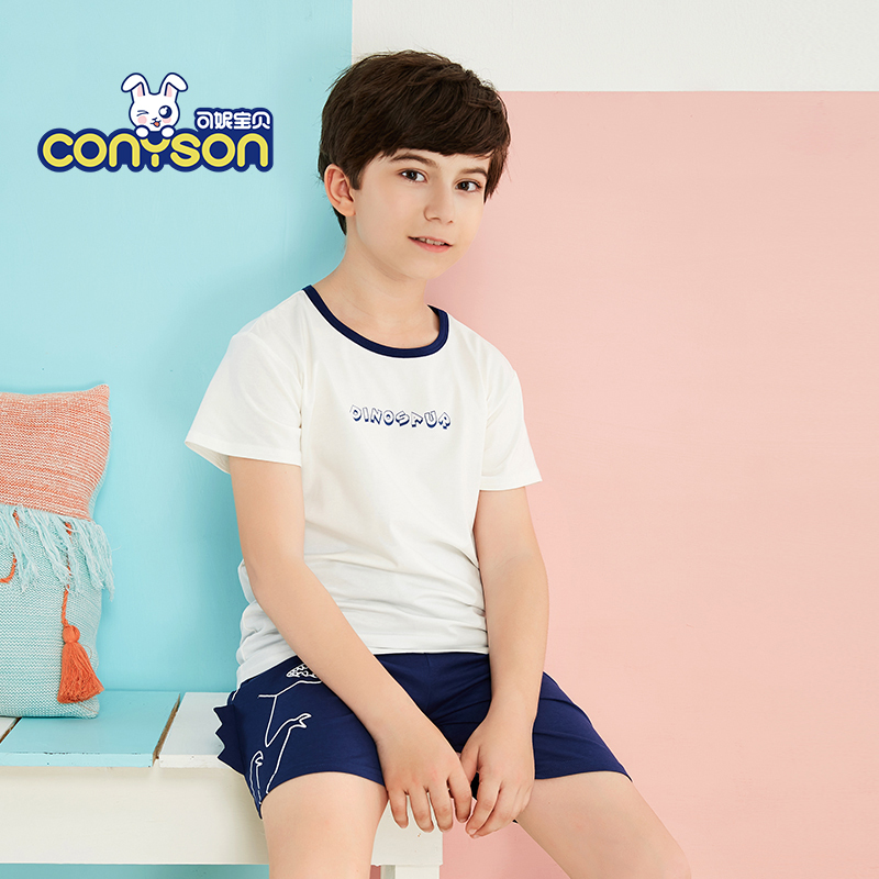 Wholesale kids cotton pajamas new products boys summer clothing set SY20935
