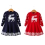 Manufacturers Selling Fashionable Cotton Knitting Christmas Girls Frocks Party Summer Clothing Set Dress For Girls
