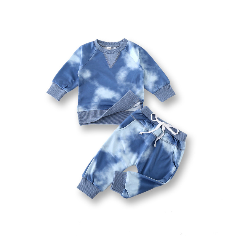 Factory Customization Soft Comfortable Cotton Knitted Sport Children Kids Clothes Set For Boy