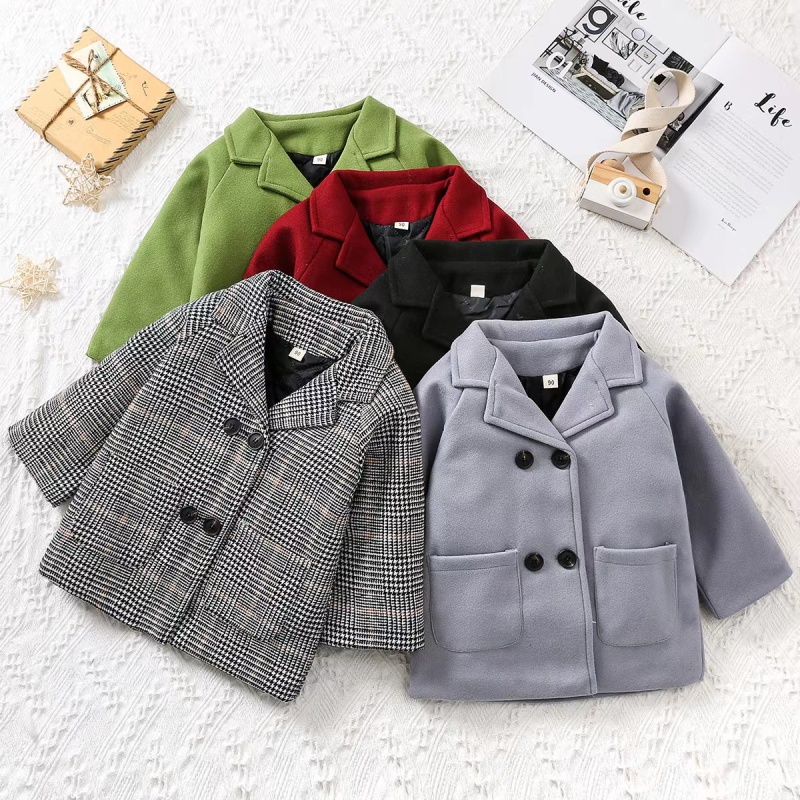 Conyson Winter Fashion Kids Girls Solid Coat Design Clothing High Quality Long Sleeve Children's Boys Clothes Jean Jacket