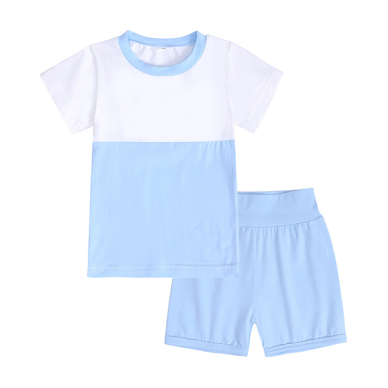 Conyson Summer Custom Tshirt Shorts Logo Toddlers Clothing Set 3Month-13Years Kids Girl Boys Casual Breathable 2pcs Tracksuits