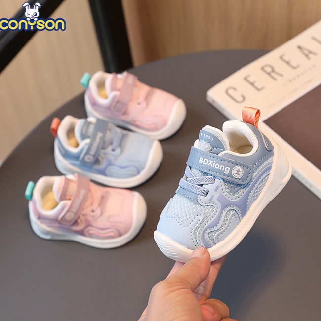 Conyson 2023 Hot Wholesale Non Slip Baby Spring Autumn Toddler Shoes Infant Soft Sole Sneakers function shoes Kids Shoes
