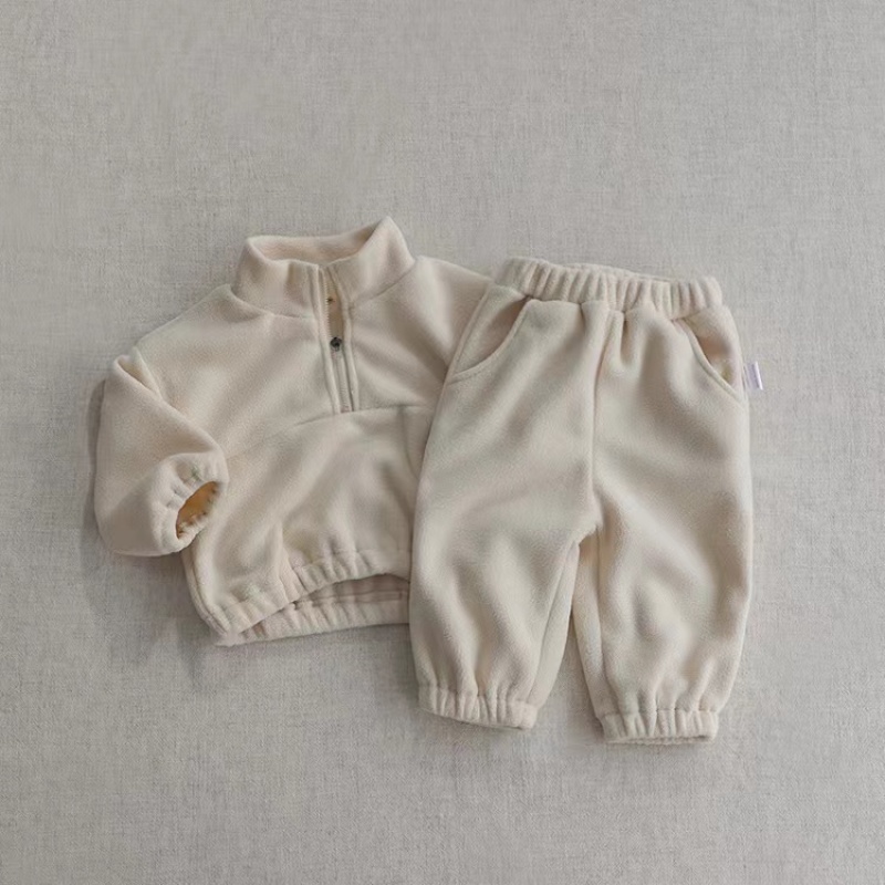 Conyson Cotton Infant Baby Girls Winter Boutique Clothing sets Sports Wear Toddler Zipper Tops Pants 2pcs  Tracksuits
