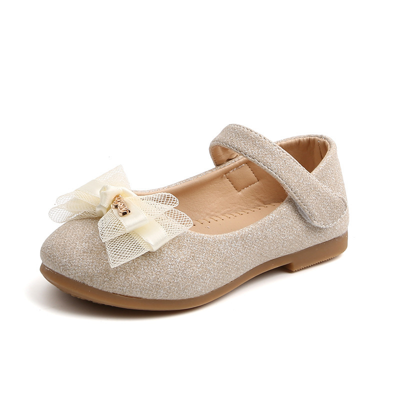 Conyson hot sale korean design spring slip on shining child shoes toddler baby kids girl bowknot clothing princess socks shoes