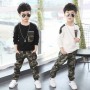 Latest Design Long Sleeve Camouflage Children's Boys Designers Clothes 2 Sets For Children