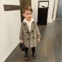 Conyson Children's Woolen Autumn and Winter Handsome Kids Clothing Long Sleeves Korean Cotton Jacket Coats