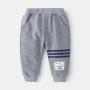 High Quality Printed Knitted Baby Clothes Boys Cotton Sweatpants Kids Autumn Trousers