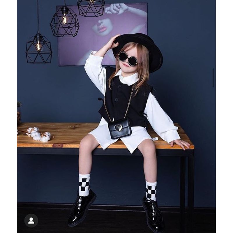 Conyson Kids Clothes Summer Hot Fashion Casual Cotton Printed Letter T-shirt Button Hole Fashion 2Pcs Baby Girls Clothing Sets
