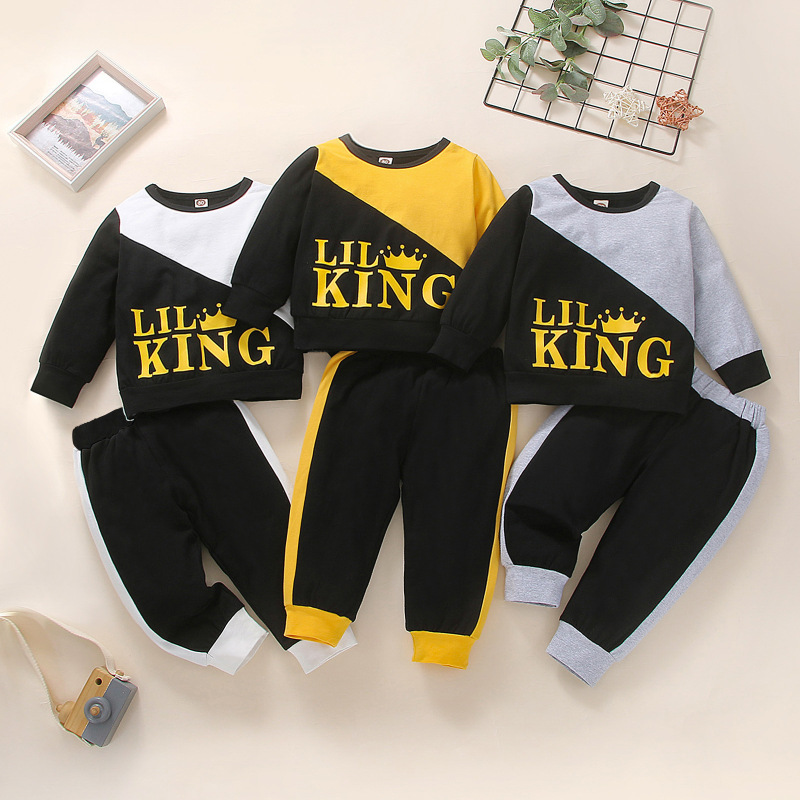Conyson Winter Newborn Baby Boy Clothing Sets Long Sleeve Printing Sweater Casual Jogger Pants Two Piece Toddler Boys Suits