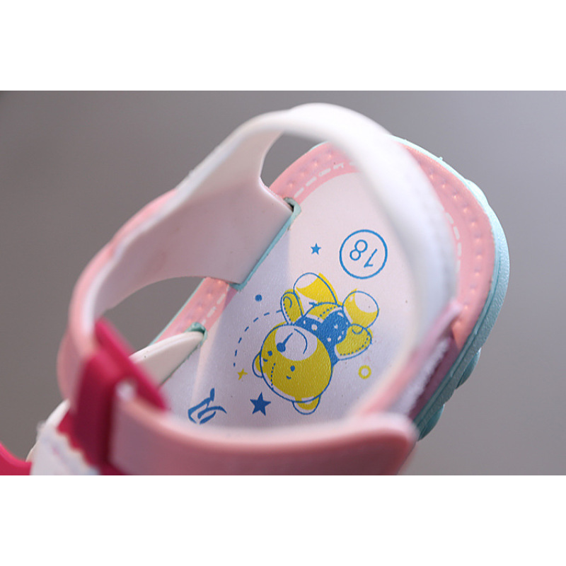 Conyson rts hot sale 1-3years summer baby soft shoes Korean fashion design toddler child Non-slip kids boy girl walking sandals