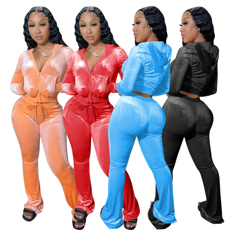 2023 Hot Sale New Design Fitness Spring Matching Sets Workout Sweatsuit Cozy Polyester Jogger 2 Pieces Club Set Women Sex Sets