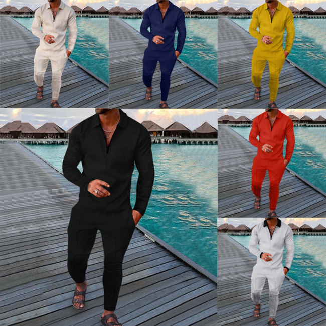 Private Label Bulk Spring 2023 Designer Custom Logo Long Sleeve Street Jogger Sets Men Cufflinks Tracksuit Two Pieces Men Set