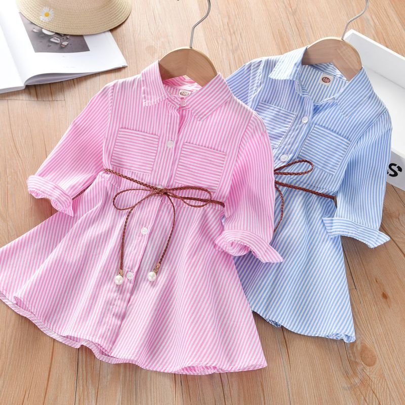Conyson New Newborn Baby Clothes Girl Dress Summer Kids Clothing Cotton Rainbow Striped Halter Sleeveless Princess Vest Dresses