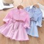 Conyson New Newborn Baby Clothes Girl Dress Summer Kids Clothing Cotton Rainbow Striped Halter Sleeveless Princess Vest Dresses