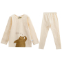 Conyson OEM ODM High Quality Spring Girls Cotton Breathable Long Sleeve Animal Cartoon Print Kids Pajamas
