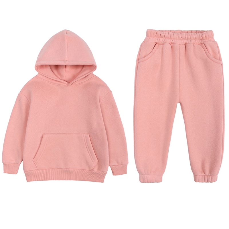 Conyson Wholesale Casual Long Sleeve Outdoor Kids Clothing Suits Customize Boys and Girls 2Pcs Unisex Children Clothing Set