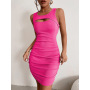 hot sale ready to ship korean fashion womens solid colors online order summer clothes one piece adult woman night ladies dresses