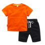 Custom Made Logo Kids Clothing Sets Fashion 2pcs Kids Clothes Set Kids Short Set