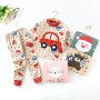 Conyson Wholesale Winter Long Sleeve Knitted Boys Clothes 2Pcs Baby children cartoon Suits for Kids cotton clothing pajama sets