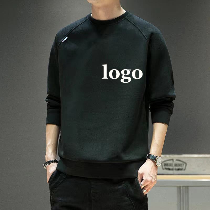 Conyson Custom Logo 280gsm High Quality Plain White Pullover Sweatshirts Oversized Drop Shoulder Blank Men's Plaid Hoodie Shirt