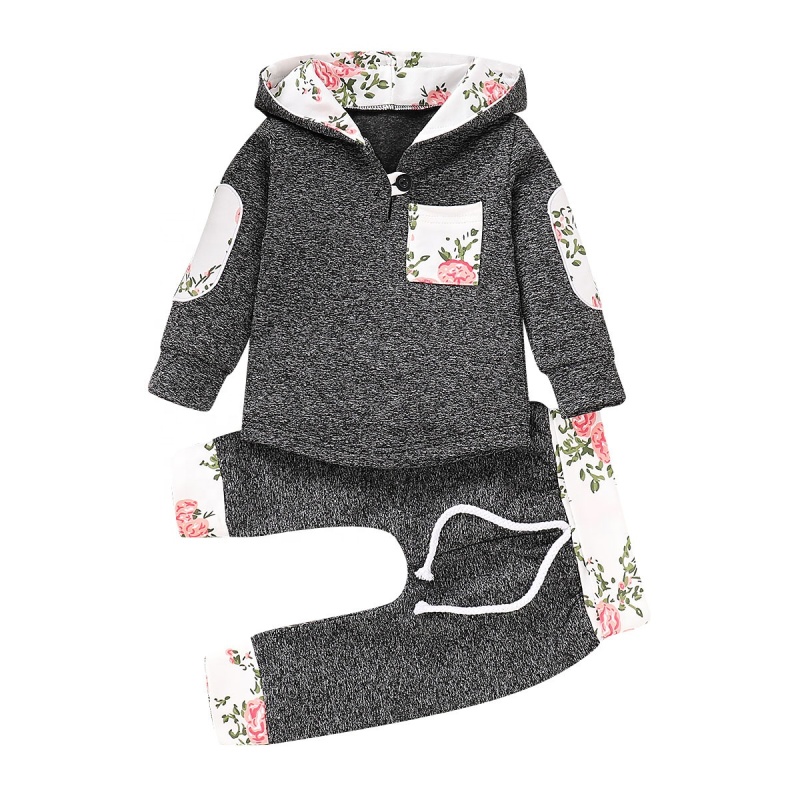 Manufacturer Discount Children's Warm Suit Long Sleeve Hot Selling Clothes Set Boy Toddler Applique Outfit