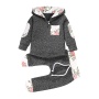 Manufacturer Discount Children's Warm Suit Long Sleeve Hot Selling Clothes Set Boy Toddler Applique Outfit