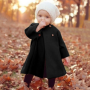 Conyson hot sale korean fashion boutique Baby kids clothes Woolen Girl Long Sleeve Autumn Winter button clothing Windproof Coat