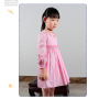 New fashion high quality cotton smocked flowergirl dresses for party