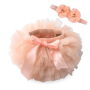 Beautiful Costume Headband Flower Suit Baby Tulle Skirt Baby Girls Skirt Tutu Dress Pretty Short skirt Princess Dresses