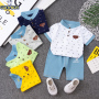Conyson Polo Shirt 2 Pieces Cotton Toddler New Arrival Summer Casual Boys 2 Pieces Children 1-5Y Summer Boys Clothing Sets