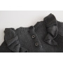 Fall Winter Knitted Princess Baby Long-Sleeved Solid Color Elastic Sweater Cotton Toddler Girls' Dresses