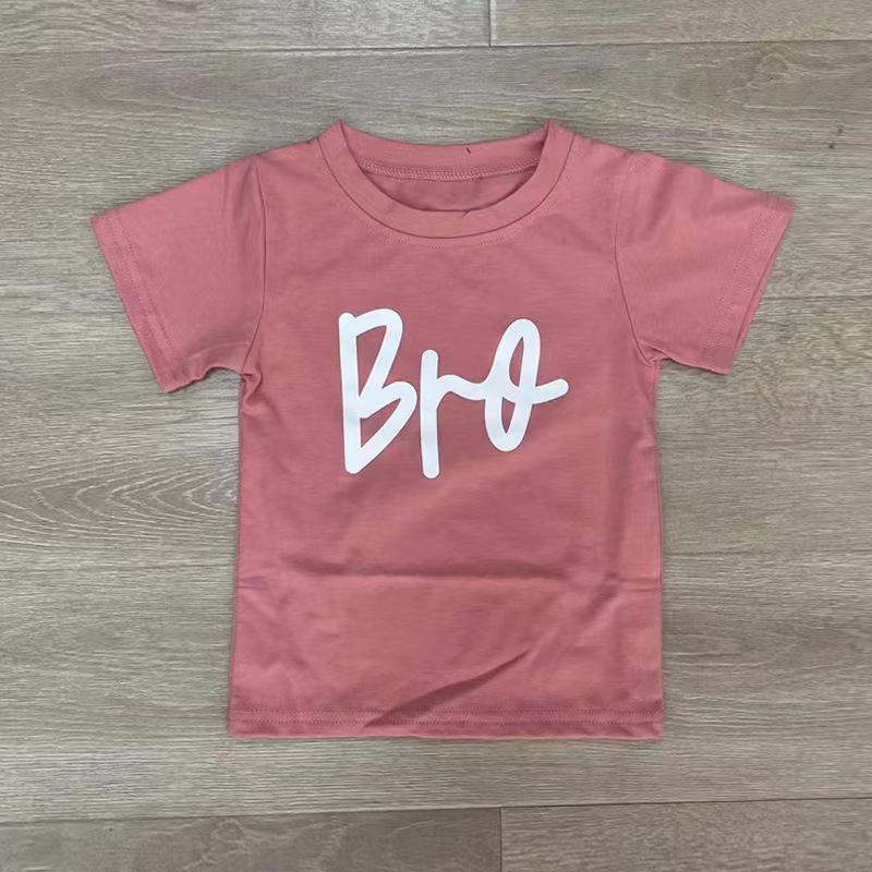 Camiseta infantil Conyson Summer, blusa de algodão para meninas e adolescentes, estampa de letras, moda masculina.