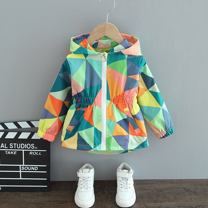 Conyson Spring Summer Autumn Girls Fashion Thin Flower Hooded Jacket Baby Kids Children Sweet Coat