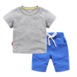 Gray + color blue